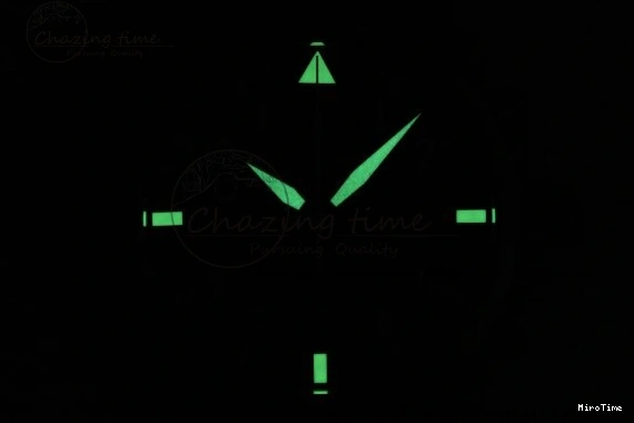 MIROTIME 0323 Pilot Chrono SS AZF 1:1 Best Edition Blue Dial on Brown Leather Strap A TimelessDesign 7060